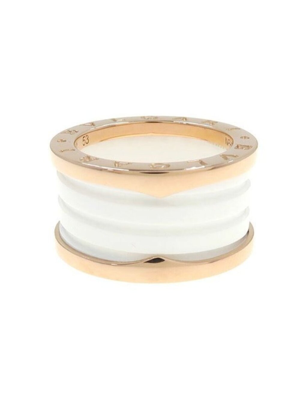 Bvlgari B.zero1 Ring Band White Ceramic